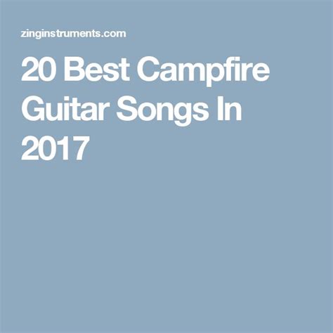 The Cover For Best Campfire Guitar Songs In