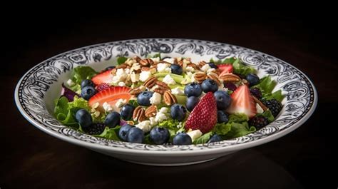 Premium AI Image | a fruit and vegetable salad