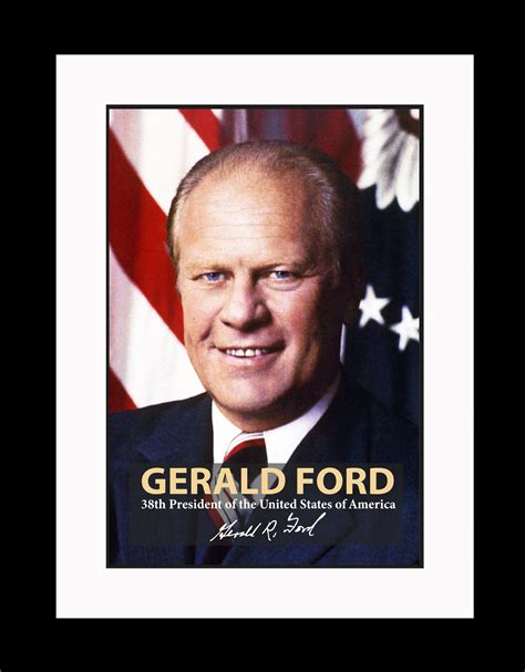 Gerald Ford 38th President Poster Picture Or Framed Wall Art Etsy Uk