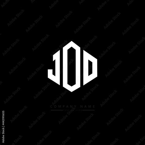 Joo Letter Logo Design With Polygon Shape Joo Polygon Logo Monogram