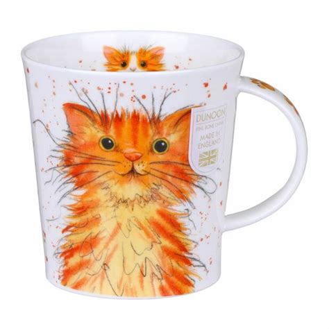 Dunoon Catter Splatter Ginger Lomond Shape Mug Temptation Gifts