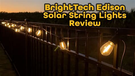 Brightech Ambience Pro Solar Powered Outdoor String Lights Ft W