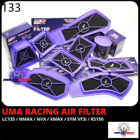 Powerful UMA RACING AIR FILTER RACING DUAL KIT FOR SYM VF3i YAMAHA XMAX