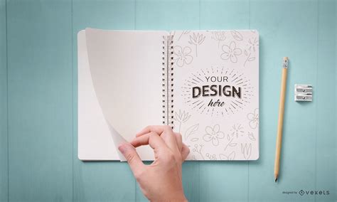 Mockups PSD De Cuaderno Editables Para Descargar