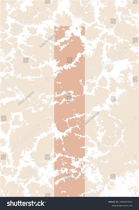 Pastel Nude Abstract Pink Beige Poster Stock Vector Royalty Free