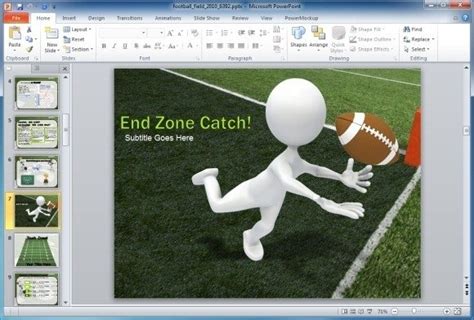 Animated Football Field PowerPoint Template