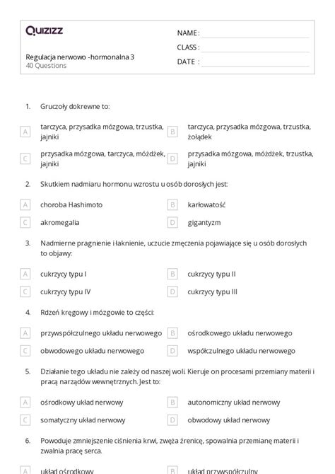 Ponad Burza M Zg W Arkuszy Roboczych Dla Klasa W Quizizz Darmowe