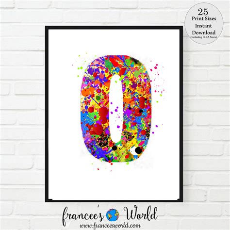 Letter O Wall Decor Letter O Print Letter O Art PRINTABLE - Etsy