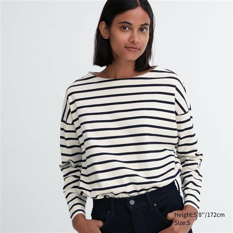 Striped Long Sleeve T Shirt UNIQLO US