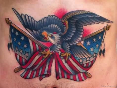 57 Classic Flag Tattoos On Chest