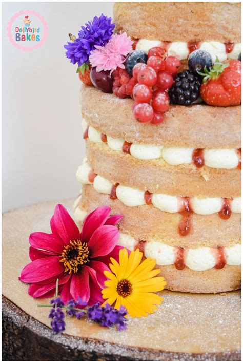 Edible Flower Naked Cake