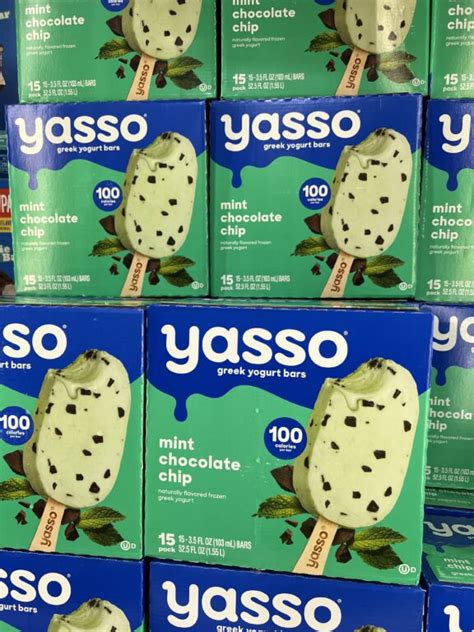 Yasso Mint Chocolate Chip Frozen Greek Yogurt Bars At Costco Review