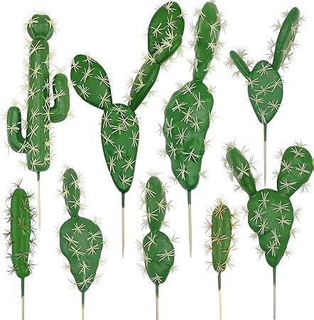 Amazon Woohome 9 PCS Faux Fake Succulents Faux Cactus Artificial