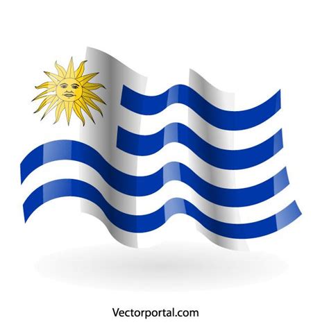 Uruguay Flag Vector At Vectorified Collection Of Uruguay Flag