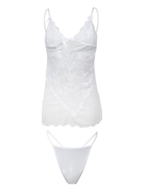 DKaren Lingerie Komplet bielizny Stacy Biały Classic Fit Modivo pl