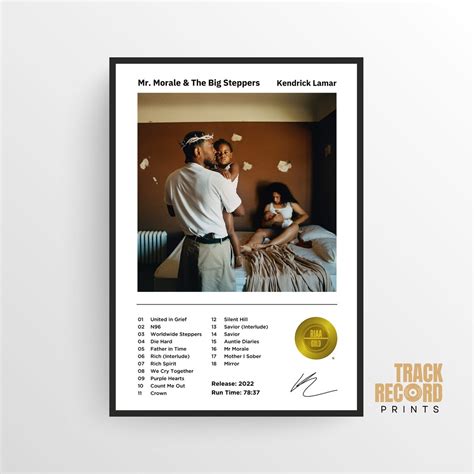 Kendrick Lamar Mr Morale And The Big Steppers Album Cover Poster Print High Quality Art Hip Hop