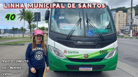 linha de ônibus municipal de santos 40 acompanhe o trajeto completo