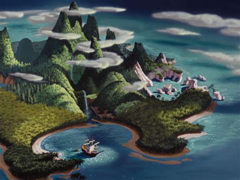 Peter Pan 1953 Disney Neverland Art Peter Pan