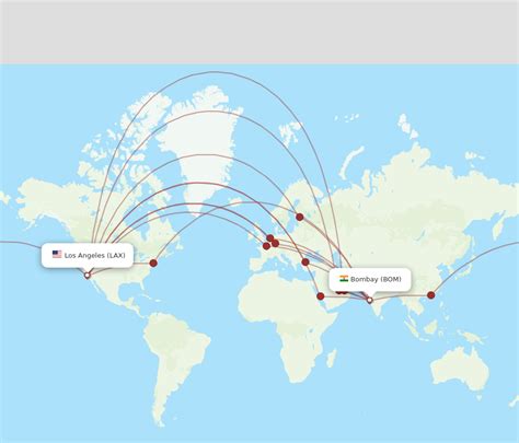 All Flight Routes From Mumbai To Los Angeles BOM To LAX Flight Routes