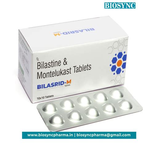 Bilastin Montelukast Tablets Third Party Manufacturer Pcd Franchise