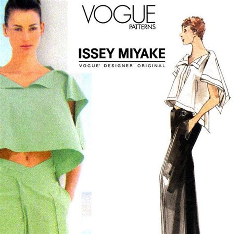 Issey Miyake Pattern Vogue 2314 Top Pants UNCUT Bust 31 To 34 Modern