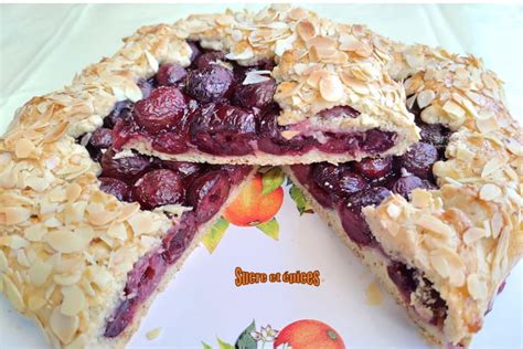 Recette De Tarte Rustique Aux Cerises Et Amandes