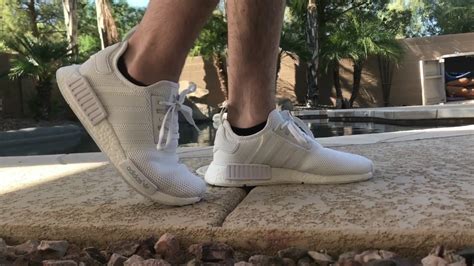 Adidas NMD R1 Triple White On Feet YouTube