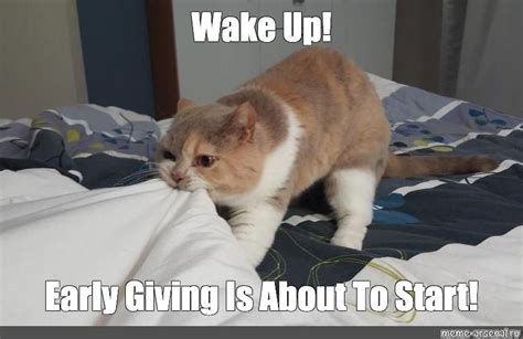 Create comics meme "morning cat wakes up owner, cat, cats" - Comics ...