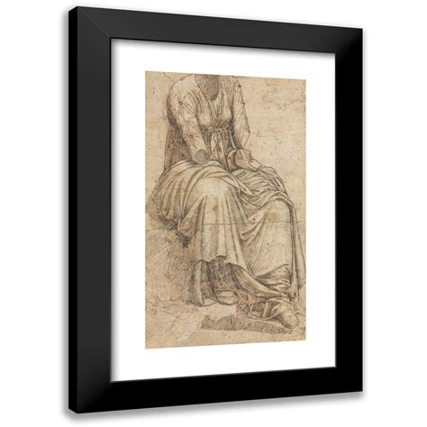 Domenico Ghirlandaio 10x14 Black Modern Framed Museum Art Print Titled