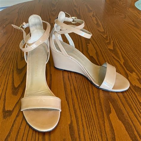 Stuart Weitzman Shoes Stuart Weitzman Nude Anckle Strap Wedge