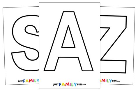 Free Alphabet Letters Printable | Just Family Fun