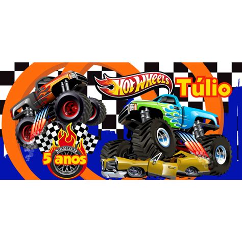 Kit Festa Hot Wheels Personalizada Cofres Tubetes Latinhas Shopee Brasil