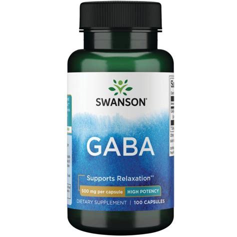 Swanson Premium Gaba High Potency Mg Caps Swanson