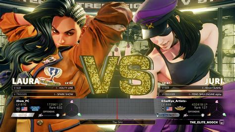 SFV Champion Edition IDom Laura Vs D3adEye Artistz Juri Online