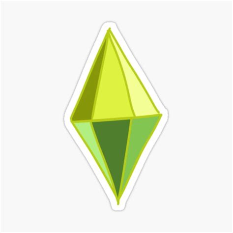 The Sims Plumbob Sticker For Sale By Imaginelouisa Redbubble