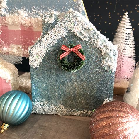 Epsom Salt Snow And Sparkle Mod Podge Snow Village Cathie Filian S Handmade Happy Hour