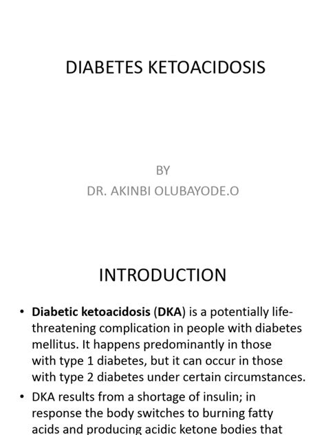 Diabetes Ketoacidosis Pdf Medicine Diseases And Disorders