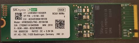 Dysk Ssd Sk Hynix Bc Hfm Gdjtng A Nvme M Gb Pcie