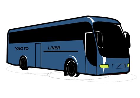 Blue Bus Clip Art At Clker Vector Clip Art Online Royalty Free