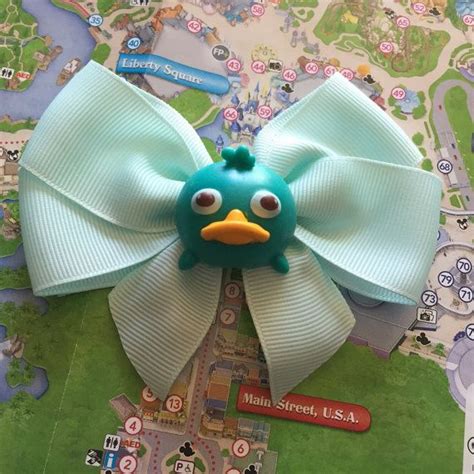 Perry The Platypus Disney Tsum Tsum Hair Bow Disney Tsum Tsum Etsy