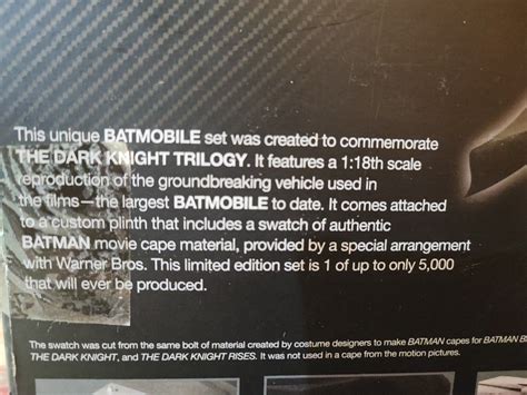 The Dark Knight Trilogy Batmobile Limited Edition Hot Wheels Hobbies Toys Memorabilia