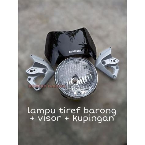 Visor Tiger Revo Tiref Barong Set Kupingan Lampu Depan Headlamp Assy