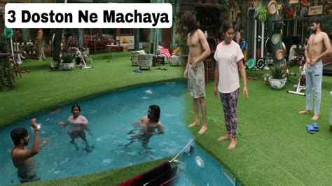 Bigg Boss Ott Lovekesh Kataria Aur Shivani Kumari Pool Mai Ki Masti