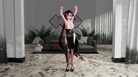 Li Sushang Hentai Honkai Impact Bass Knight MMD Undress Dance Black Wicks Color Edit Smixix