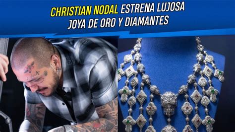 Christian Nodal Estrena Lujosa Joya De Oro Y Diamantes YouTube