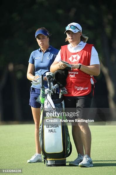 Georgia Hall of England stands with her caddie and boyfriend Harry... News Photo - Getty Images