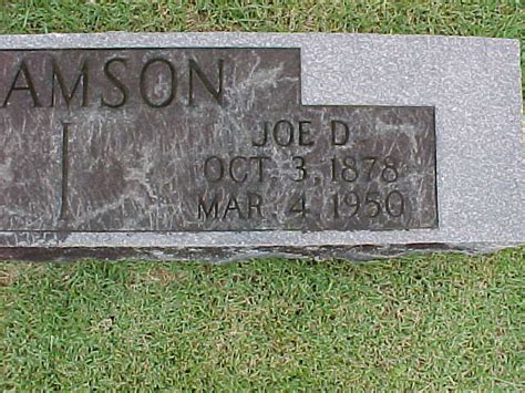 Joseph D Joe” Adamson 1878 1950 Mémorial Find A Grave