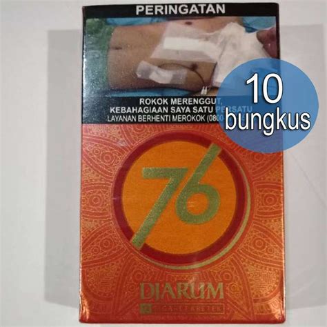 Jual Rokok Djarum 76 Kretek 1 Slof 10 Bungkus 12 Batang Di Seller