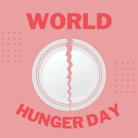 world hunger day poster suitable for social media posts 23291542 Vector ...