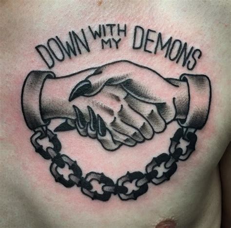 Down With My Demons Tattoos Tattoo Templates Demon Tattoo